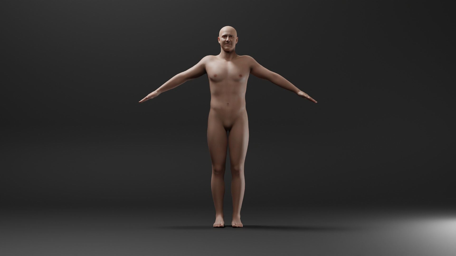 Realistic Male Character - Adam 3D model_1