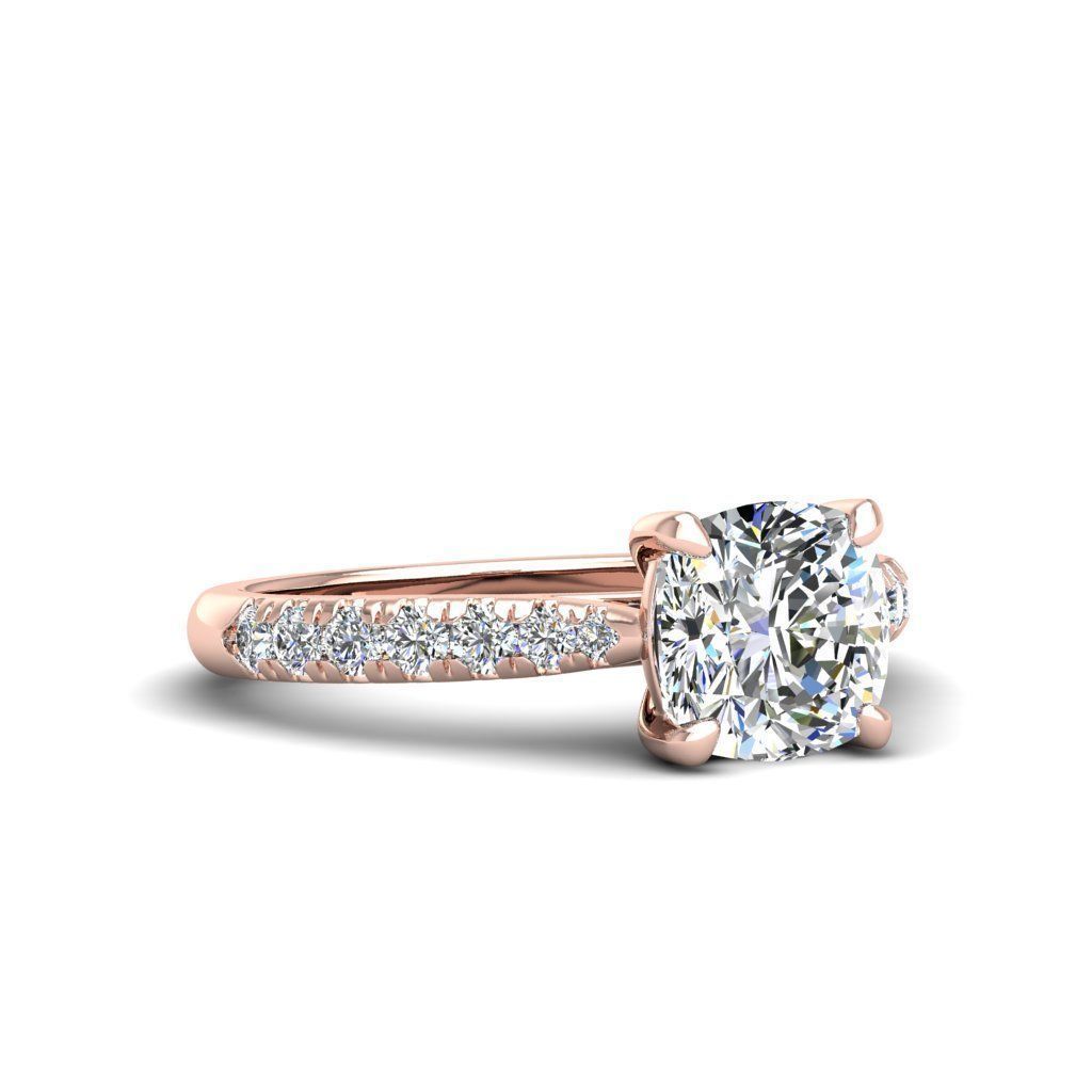 Engagement ring Emily qushion 3D print model_9