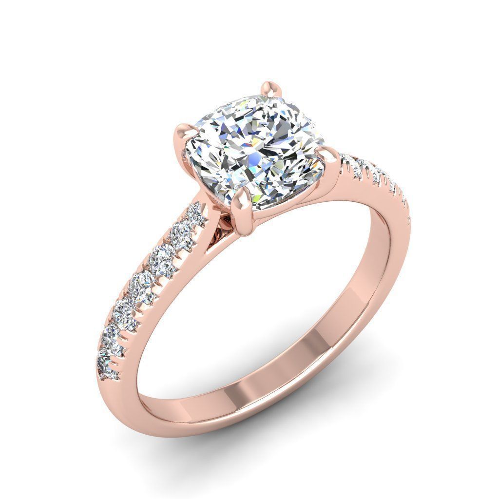 Engagement ring Emily qushion 3D print model_19