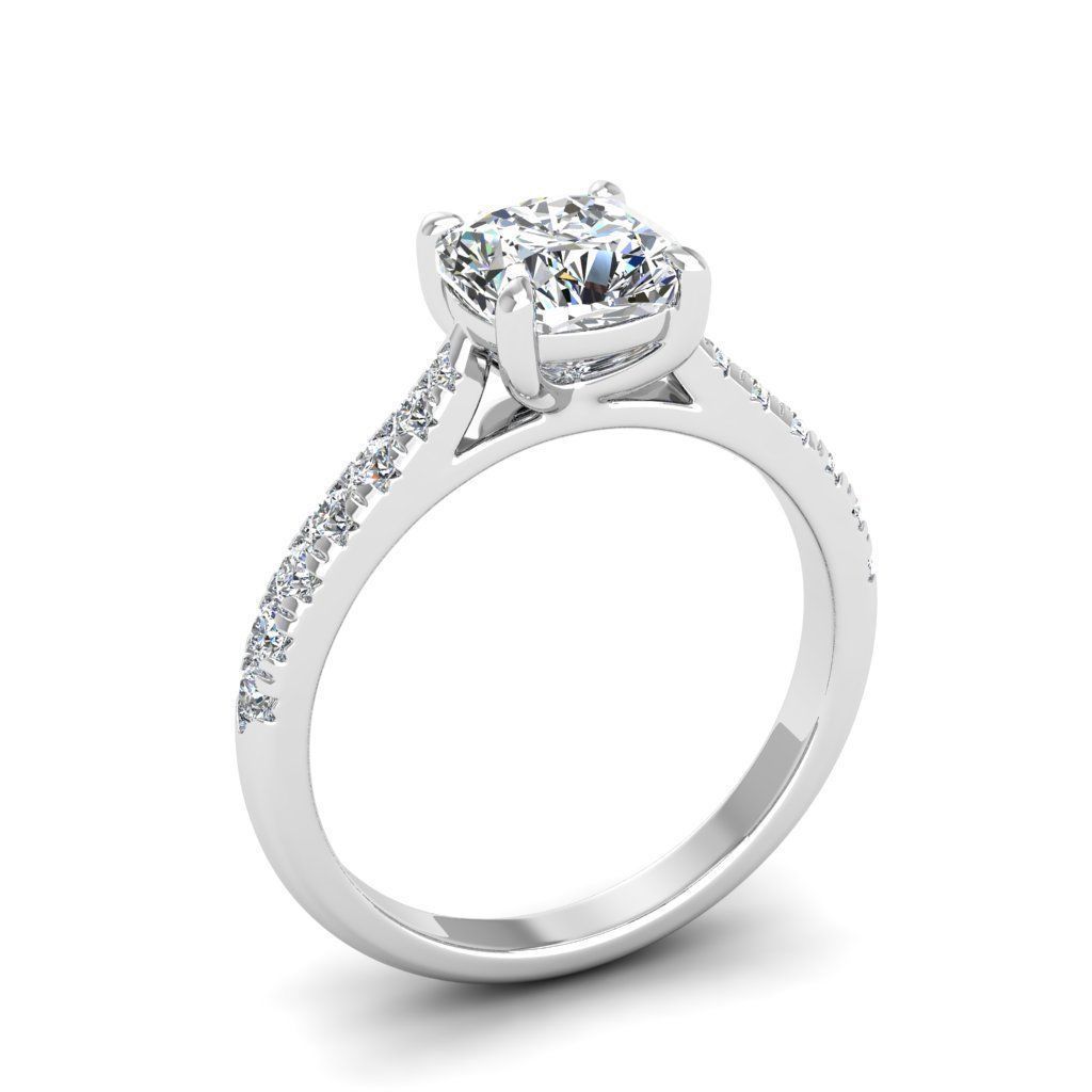 Engagement ring Emily qushion 3D print model_23