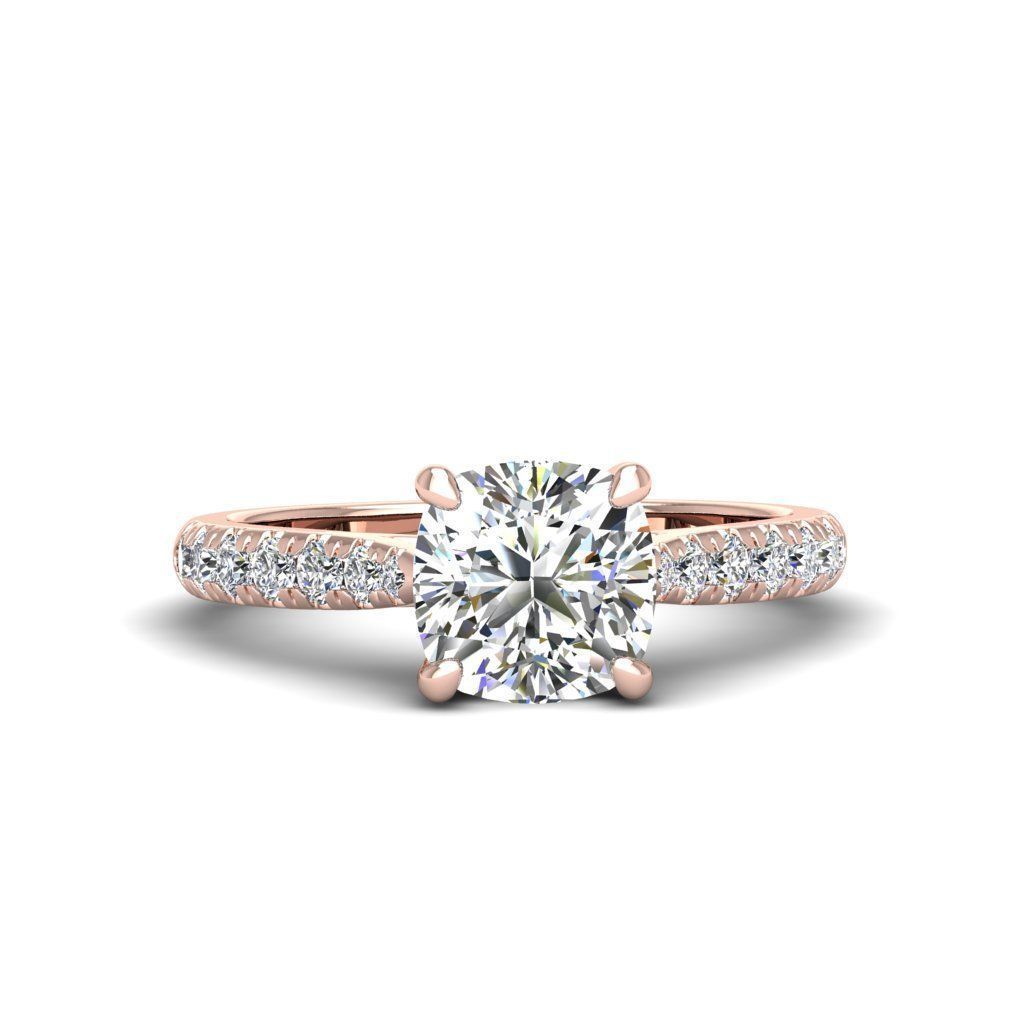 Engagement ring Emily qushion 3D print model_13