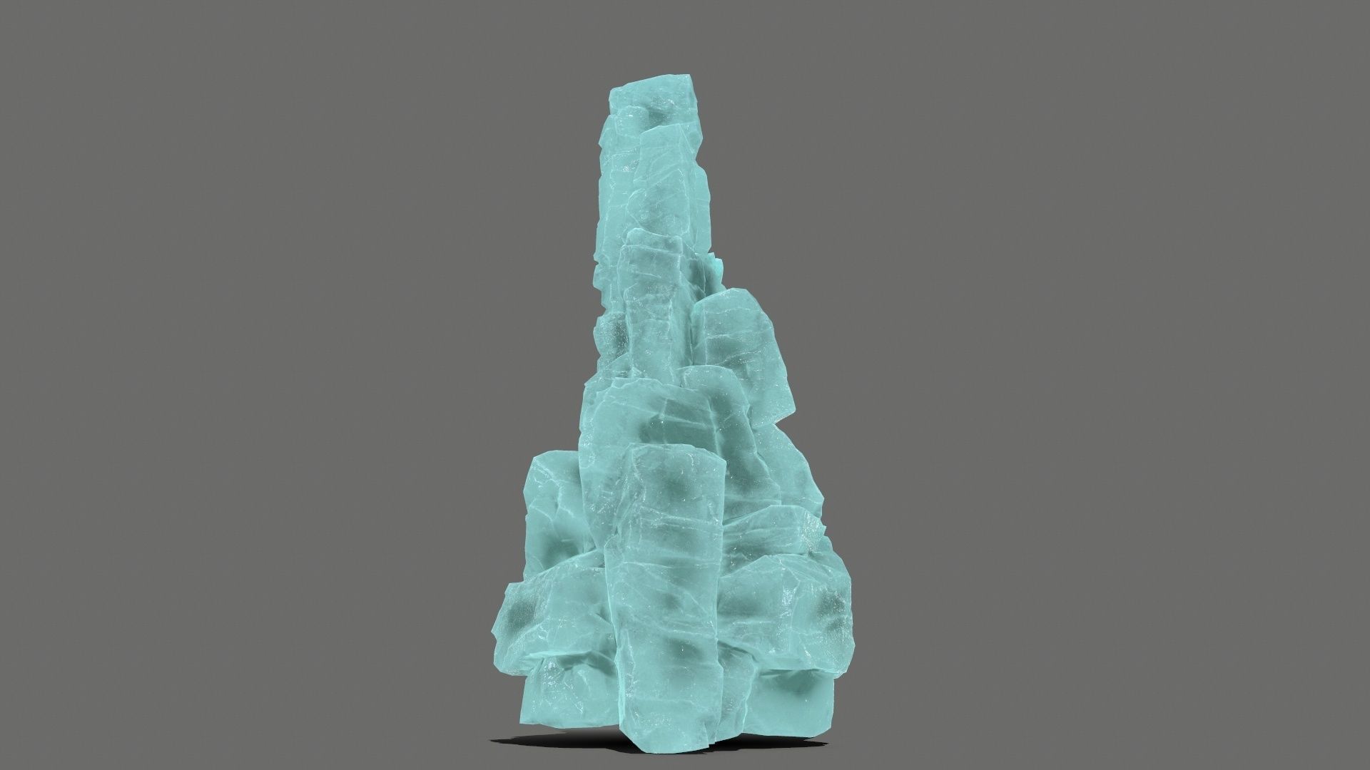 ice rocks   Low-poly 3D model_3