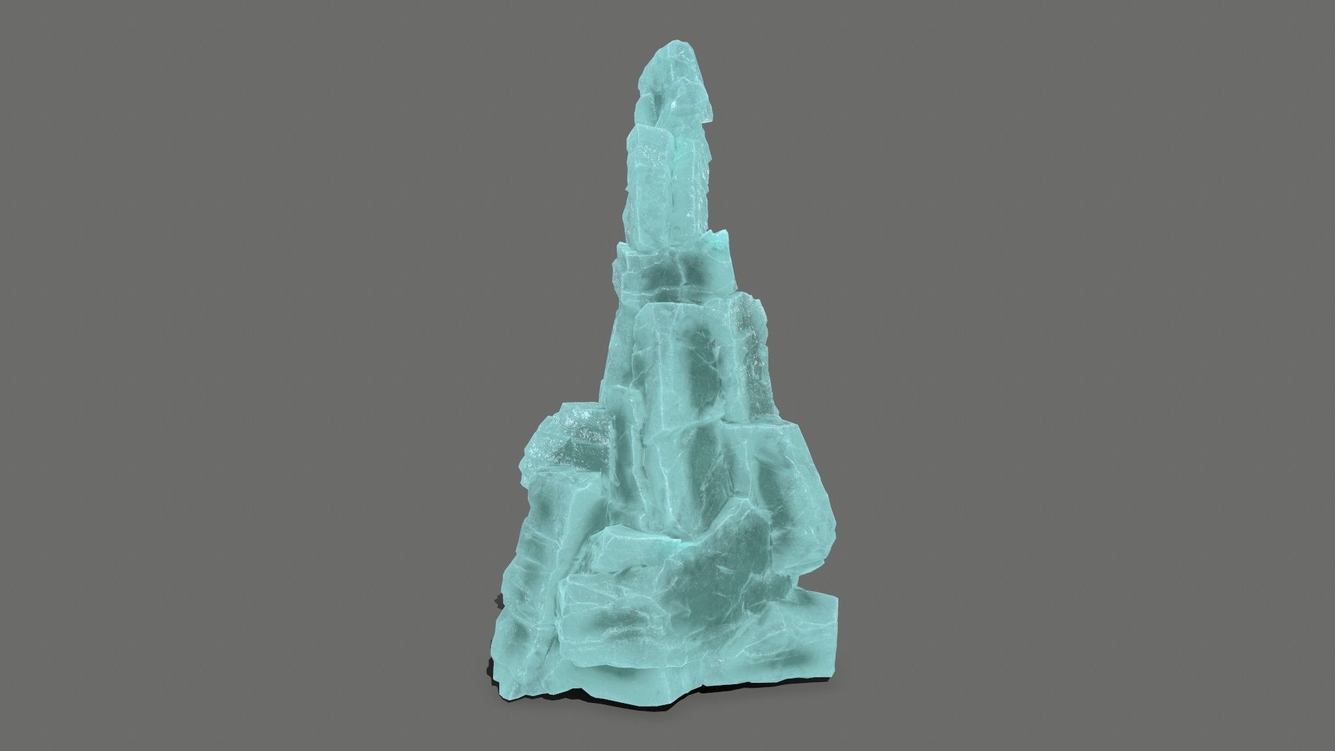 ice rocks   Low-poly 3D model_12