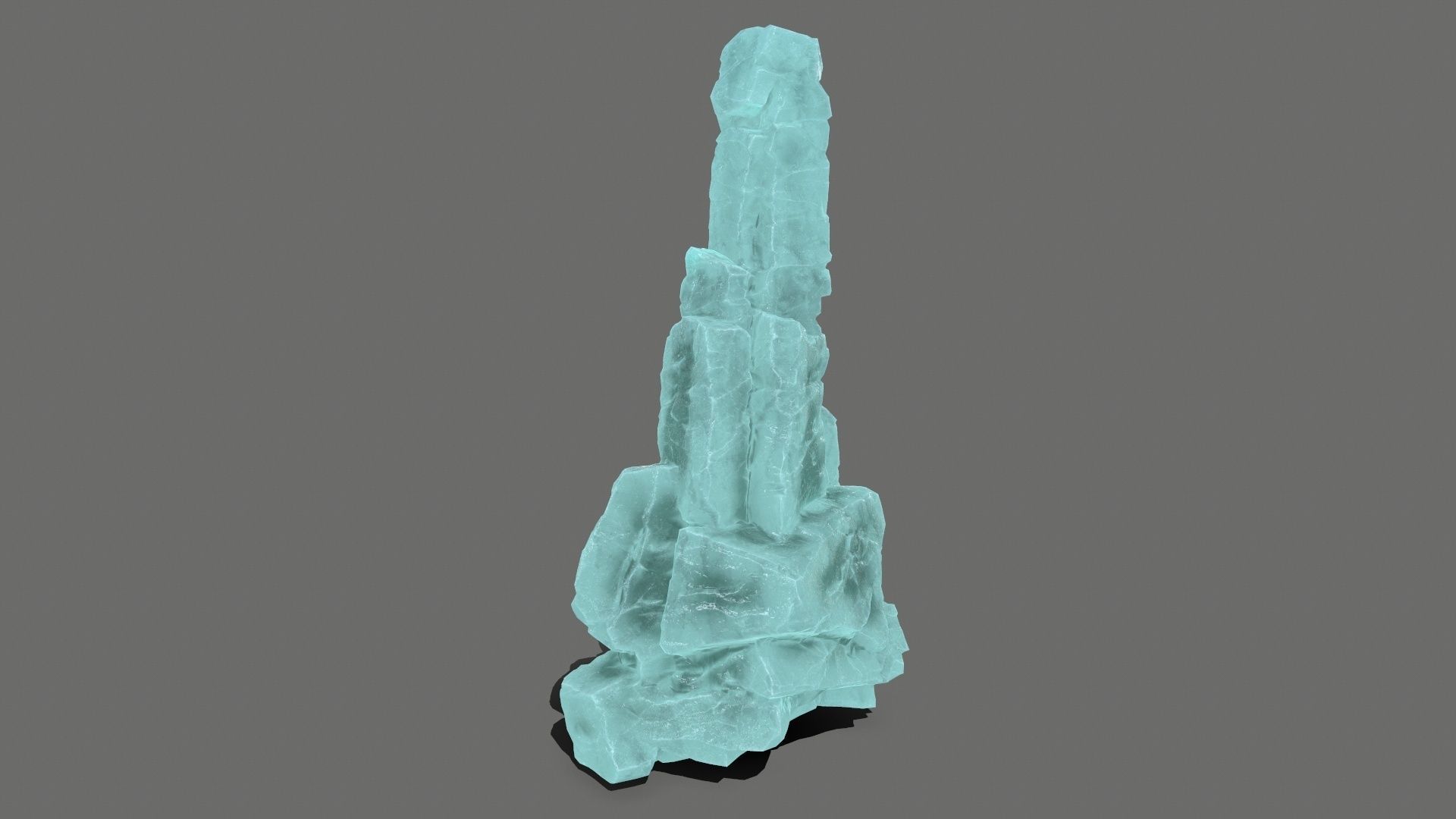 ice rocks   Low-poly 3D model_14