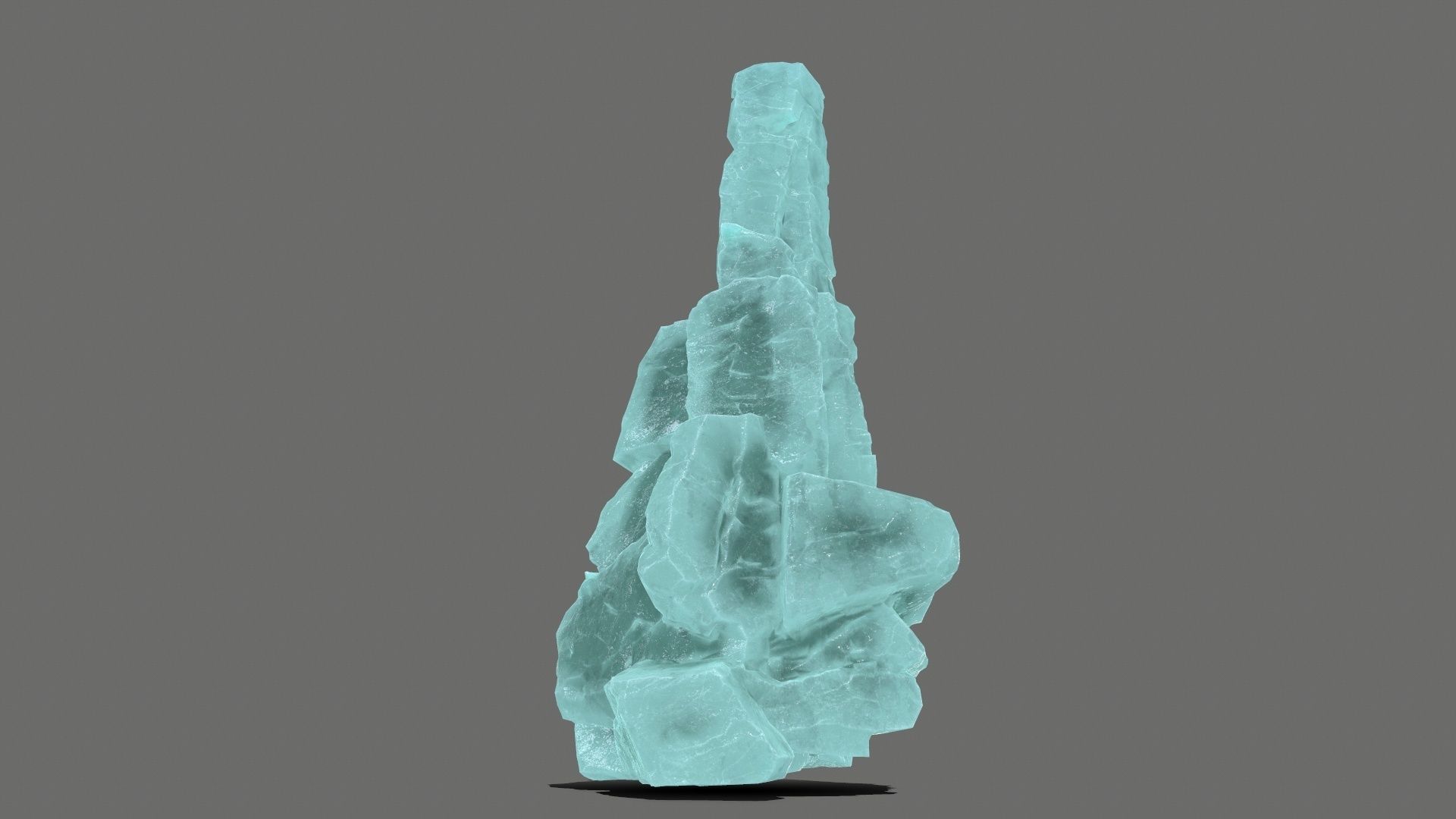 ice rocks   Low-poly 3D model_6
