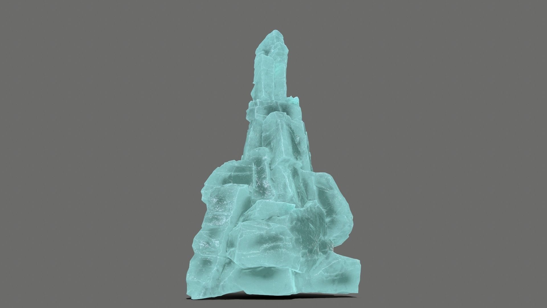 ice rocks   Low-poly 3D model_4