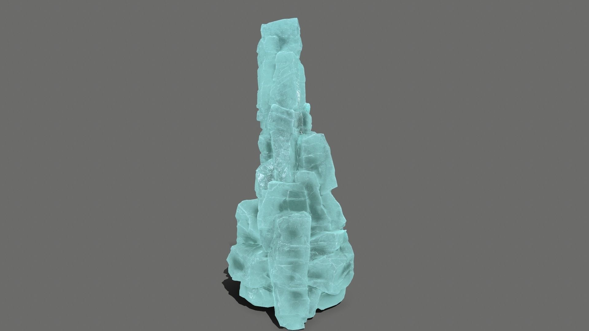 ice rocks   Low-poly 3D model_11