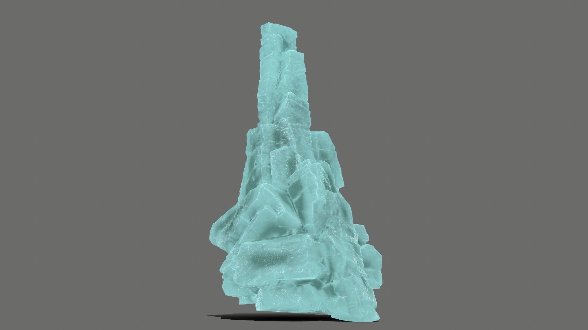 ice rocks   Low-poly 3D model_2