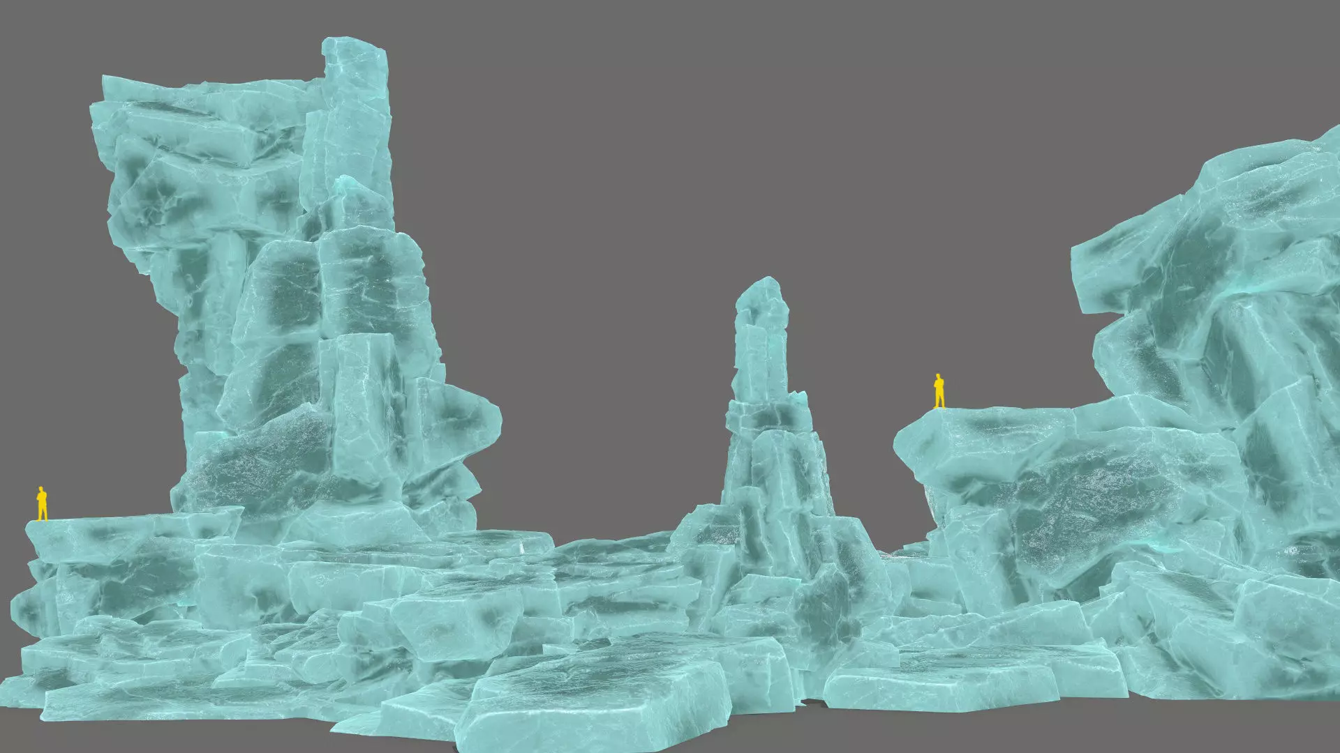 ice rocks   Low-poly 3D model_0