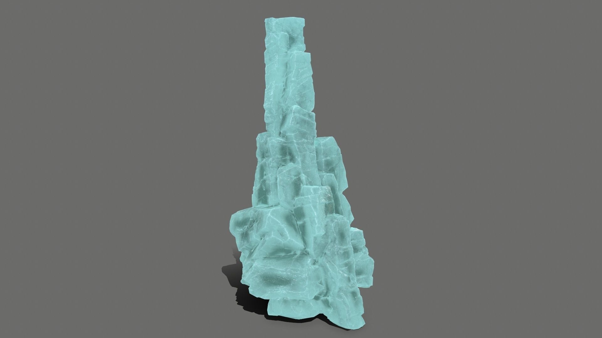 ice rocks   Low-poly 3D model_10
