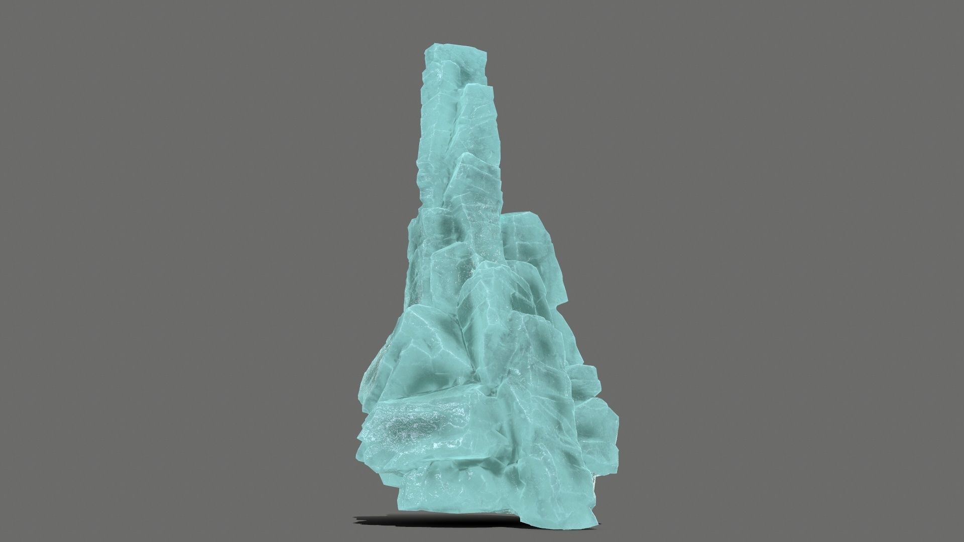 ice rocks   Low-poly 3D model_9