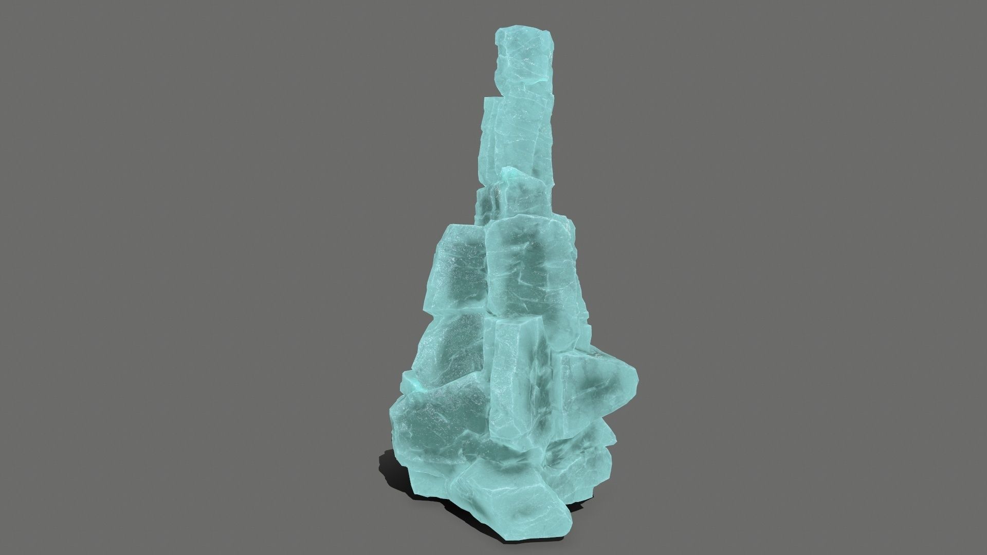 ice rocks   Low-poly 3D model_13