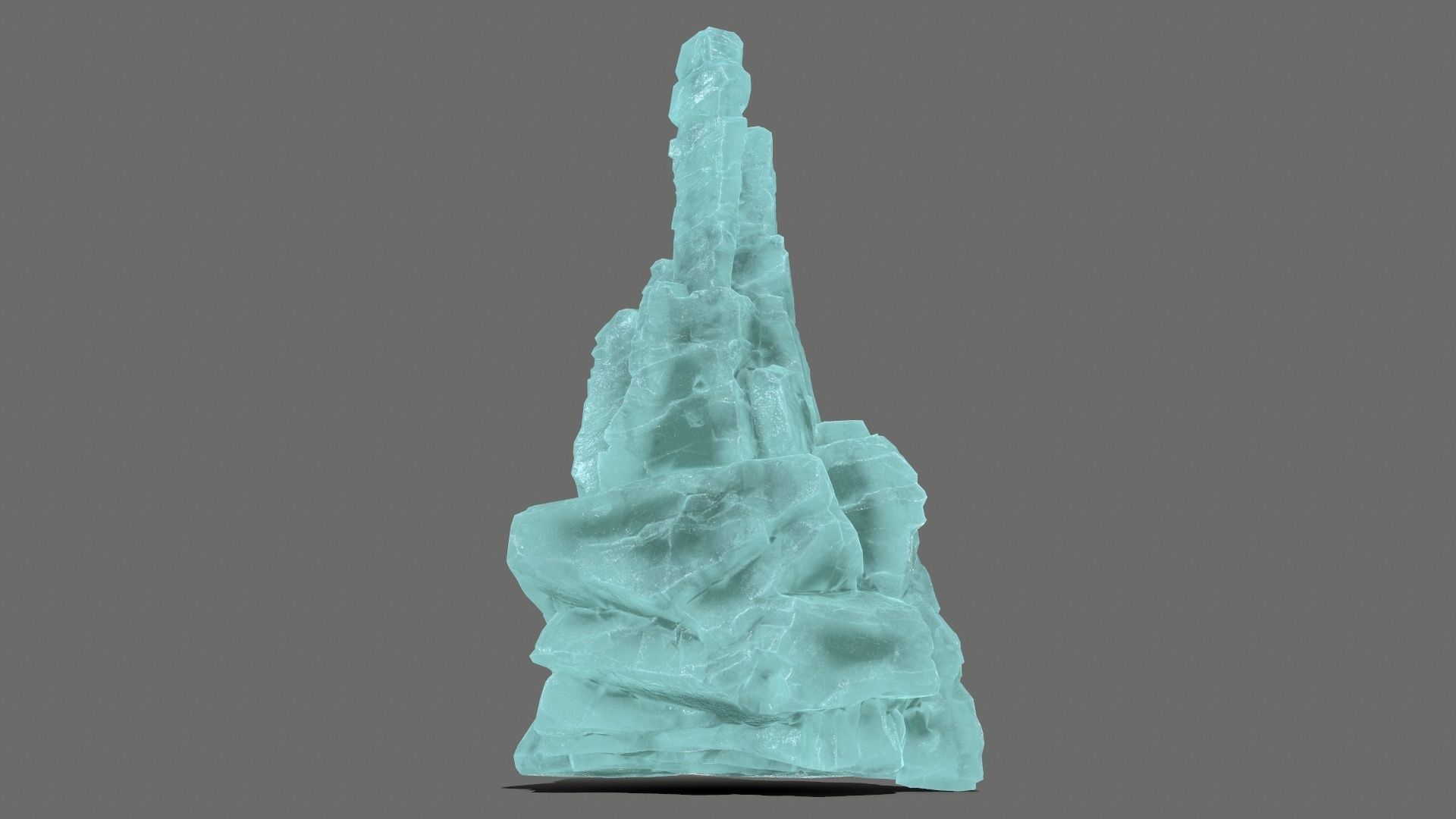 ice rocks   Low-poly 3D model_8