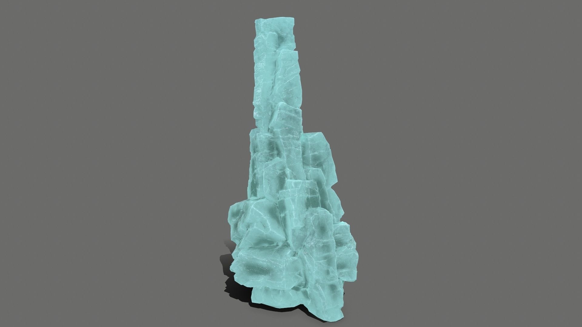 ice rocks   Low-poly 3D model_16