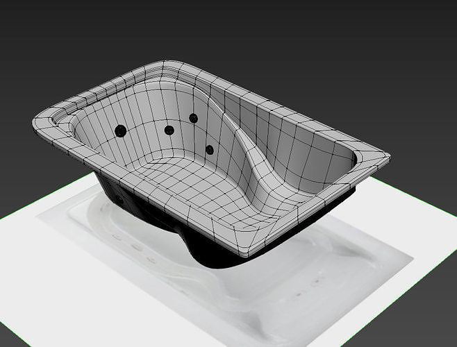 WHIRLPOOL BATH Low-poly 3D model