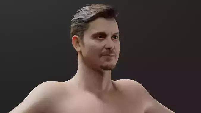 Realistic Male Character - Bruce 3D model