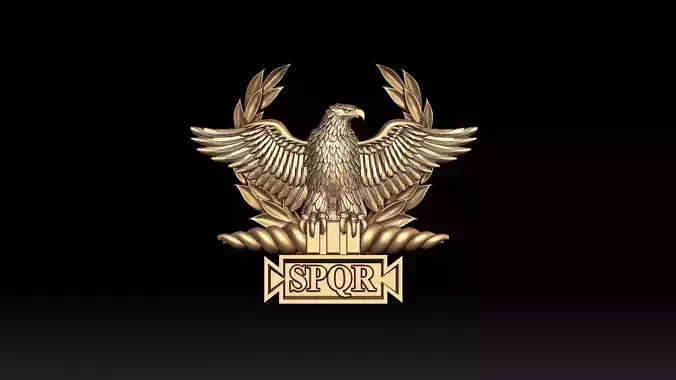 EMBLEM Roman Empire SPQR 3D print model