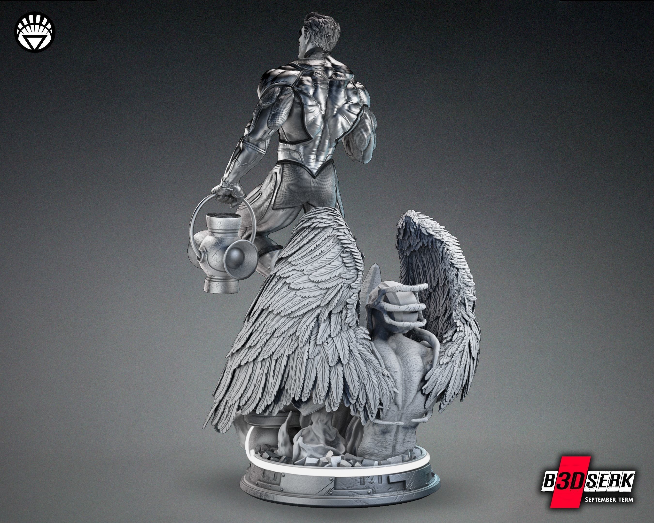 B3DSERK August term 2023 White Lantern Sculpture for printing 3D print model_16