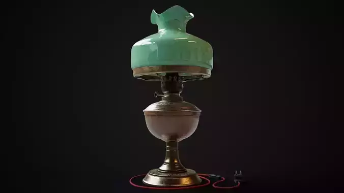  Bronze oil lamp