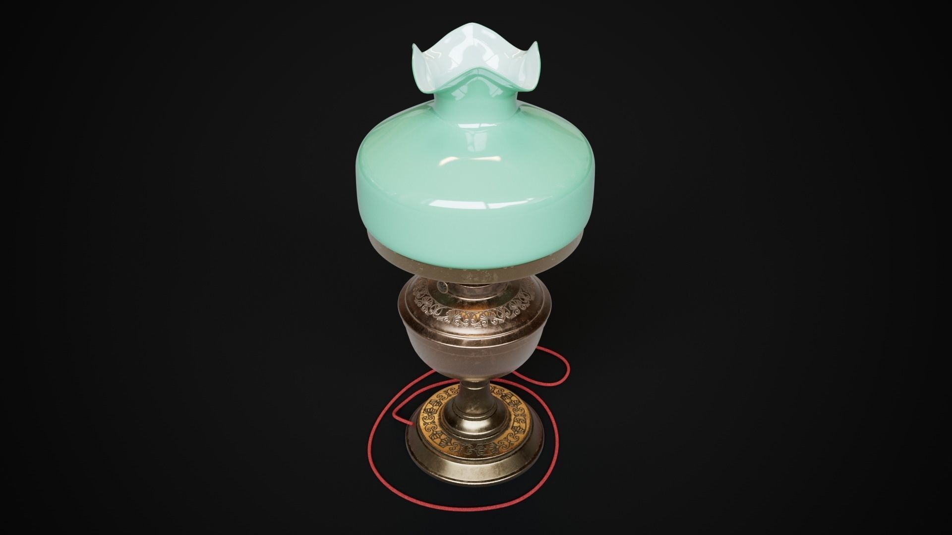 Bronze oil lamp 3D model_17
