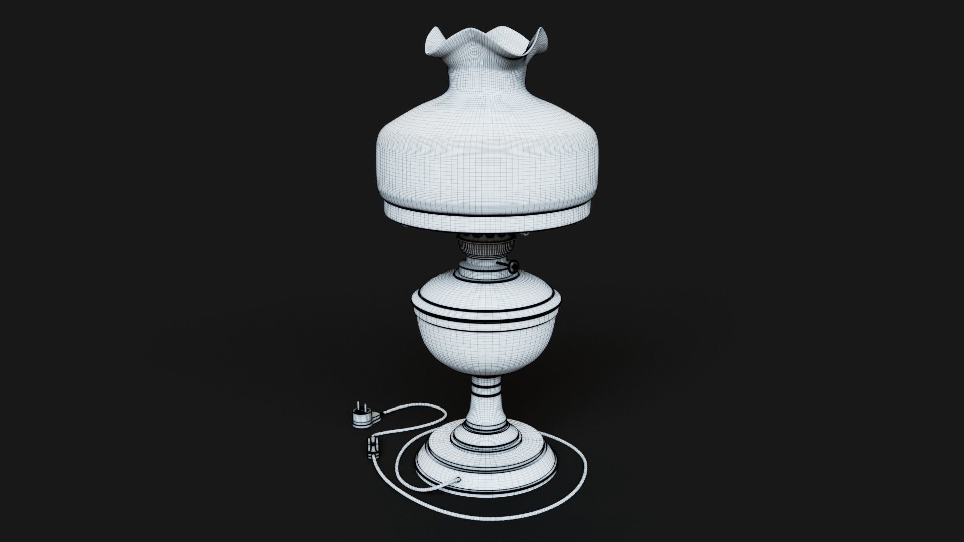 Bronze oil lamp 3D model_24