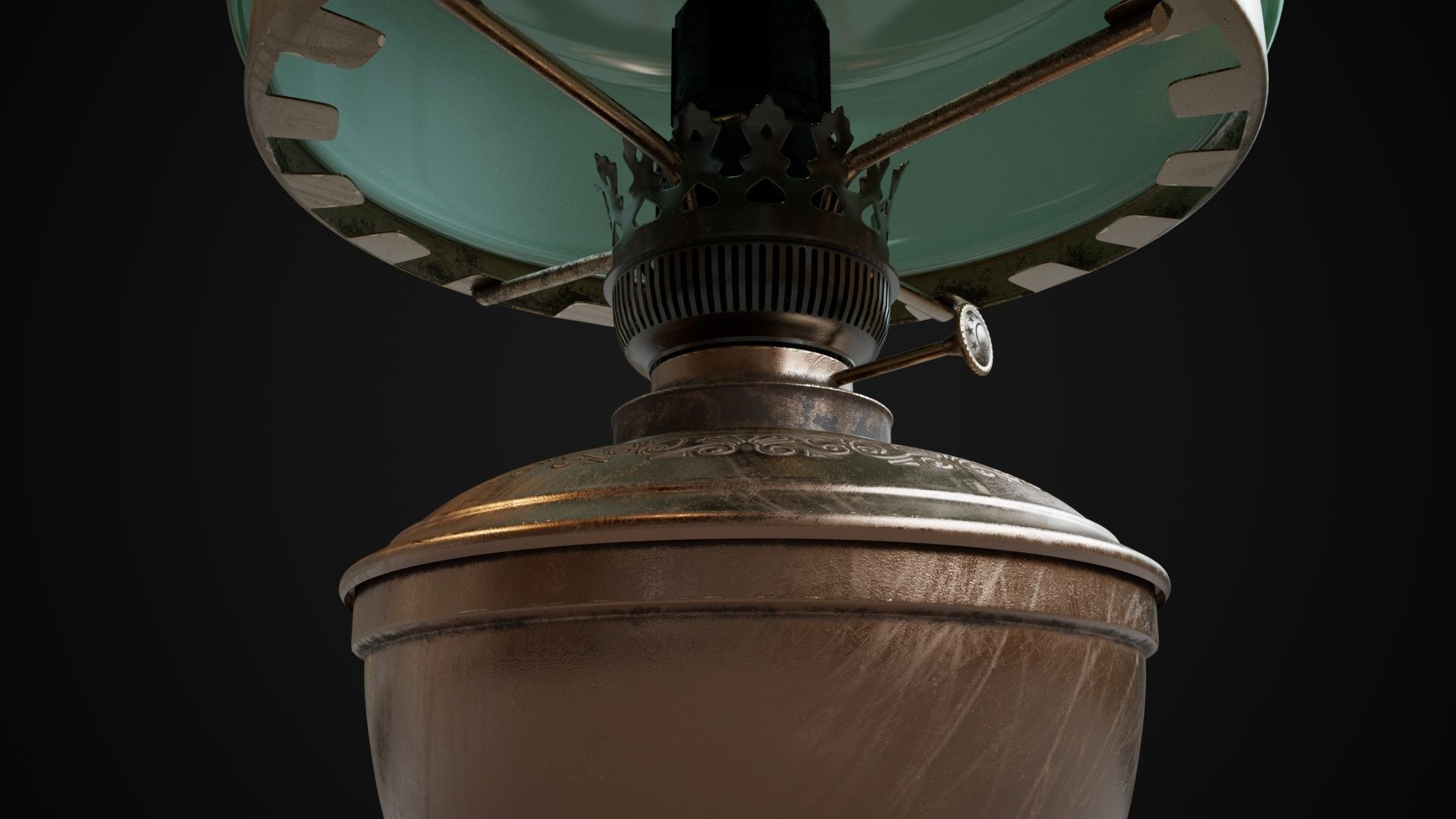 Bronze oil lamp 3D model_15