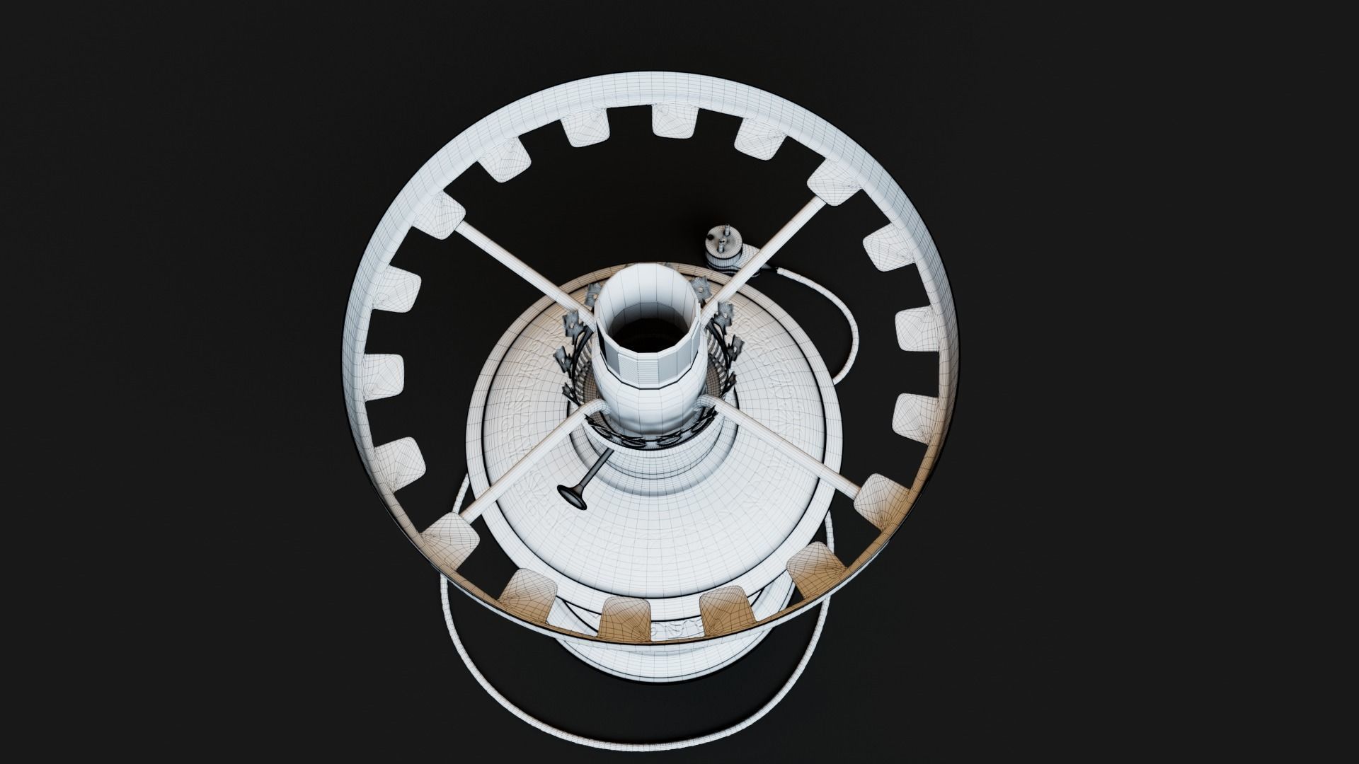 Bronze oil lamp 3D model_27