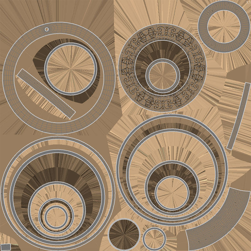 Bronze oil lamp 3D model_28