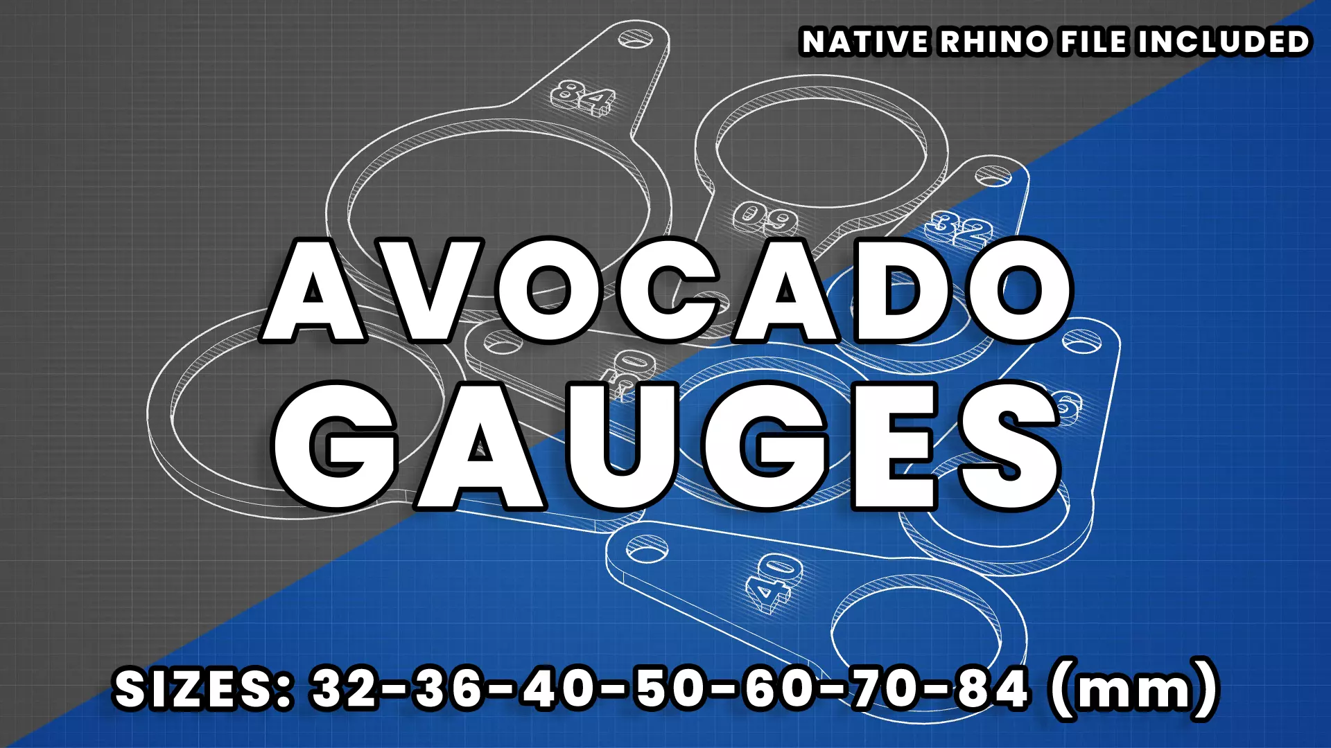 Avocado Gauges 3D print model