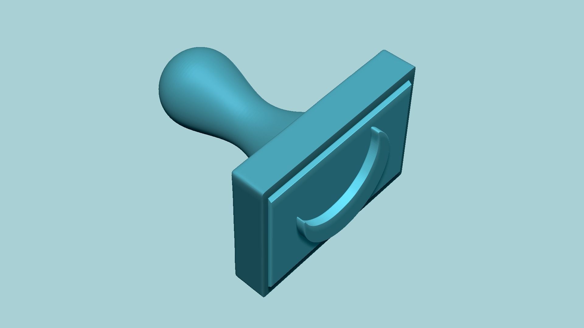 Stamp 02 - Moon - Fondant Decoration Maker Toy 3D print model_10