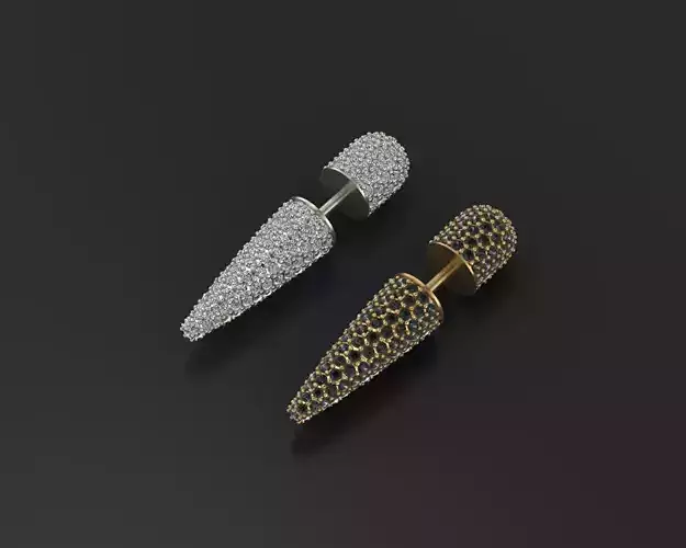 Bullet earring 3D print model