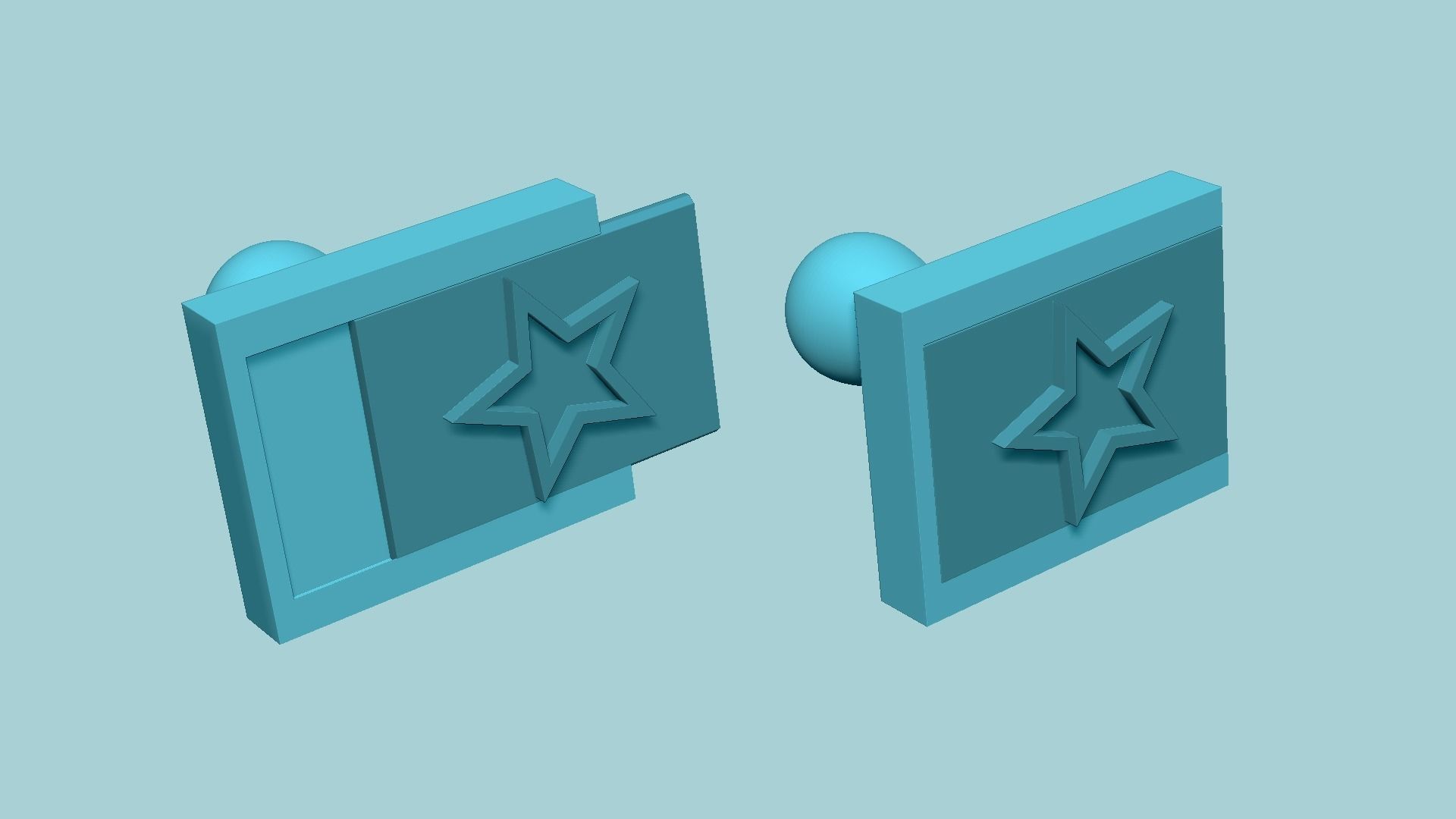 Stamp 03 - Star - Fondant Decoration Maker Toy 3D print model_8