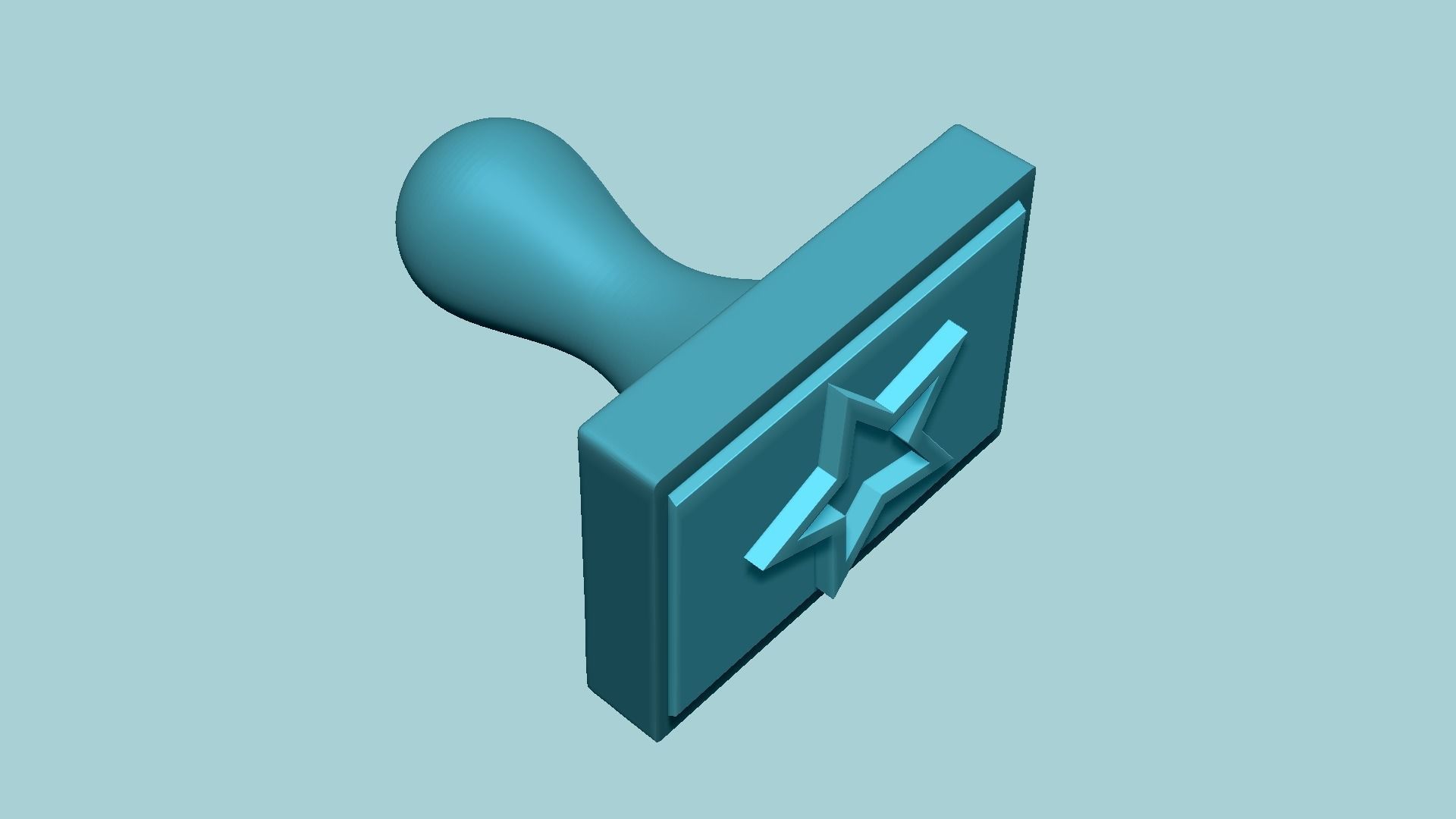 Stamp 03 - Star - Fondant Decoration Maker Toy 3D print model_9