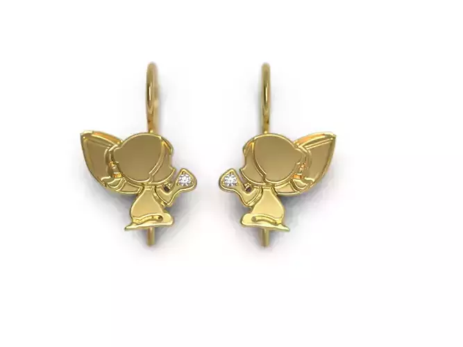 Fairy earring kids 3D print model