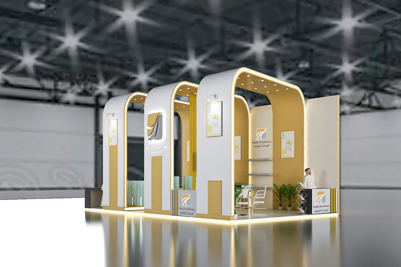 booth luxury 3D model_5