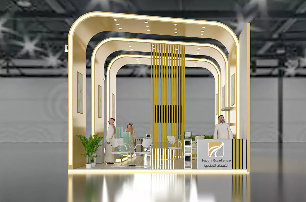 booth luxury 3D model_0