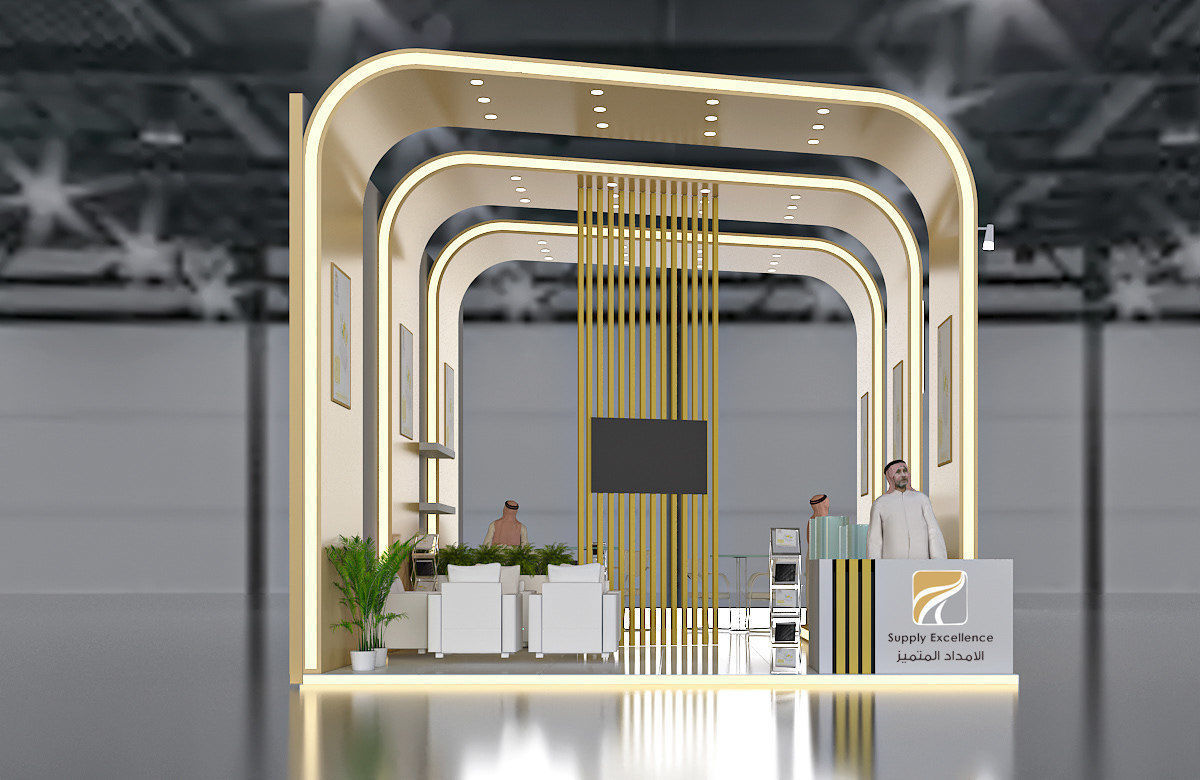 booth luxury 3D model_1