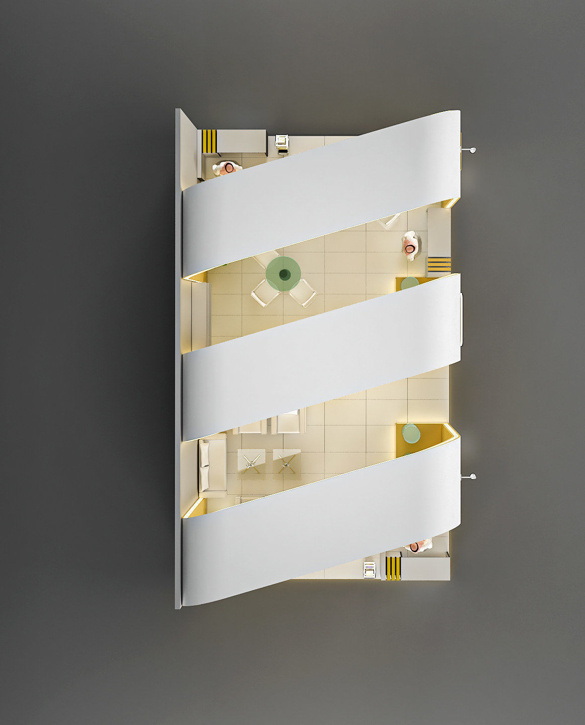 booth luxury 3D model_2