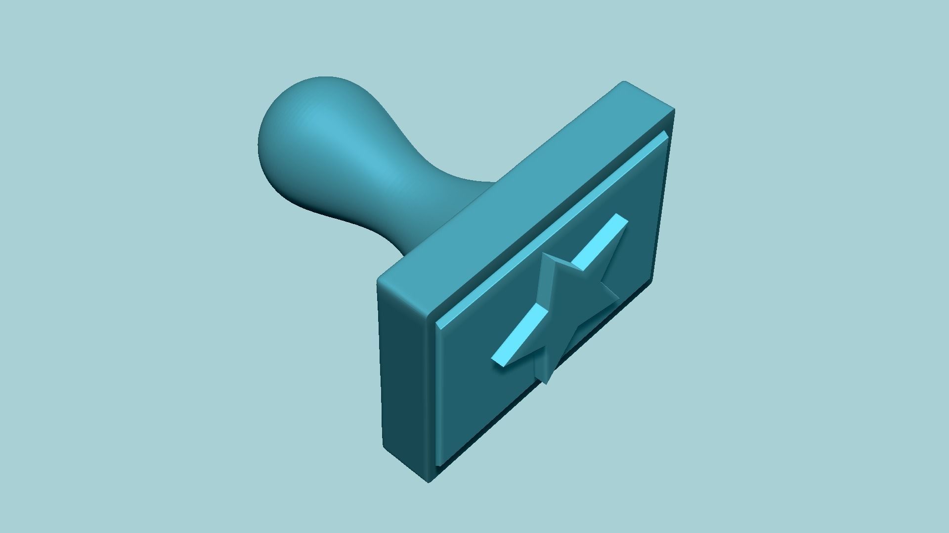 Stamp 04 - Star - Fondant Decoration Maker Toy Free 3D print model_9