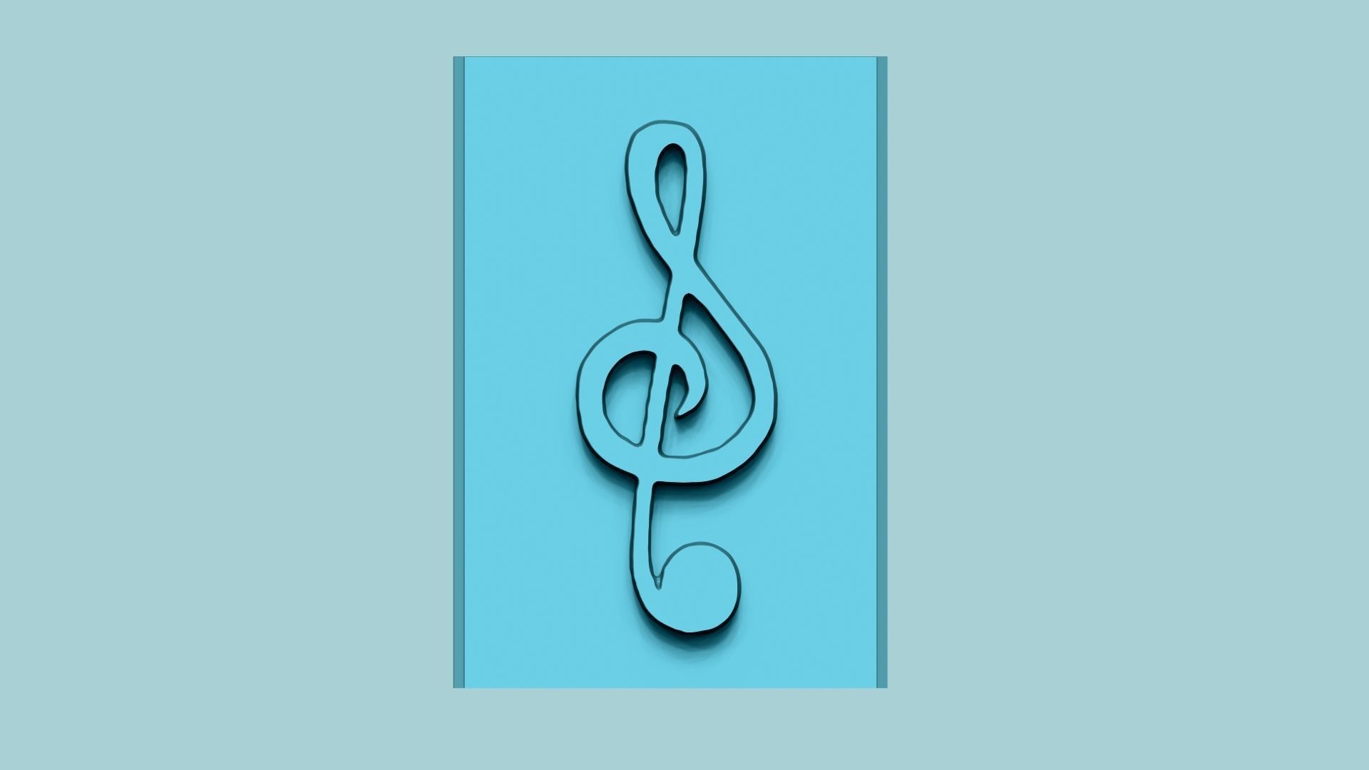 Stamp 05 - Music - Fondant Decoration Maker Toy 3D print model_2