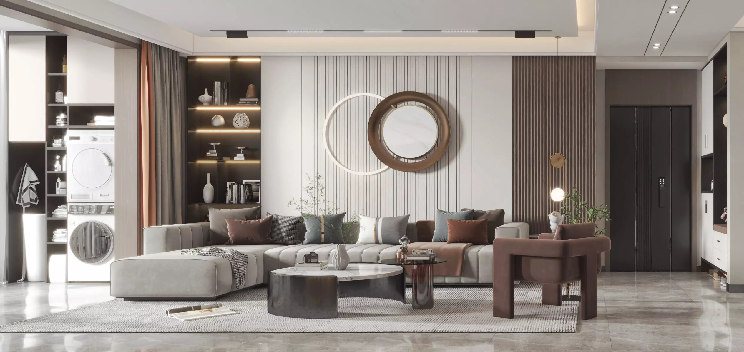 decoration Guest Modern model Home 3D model