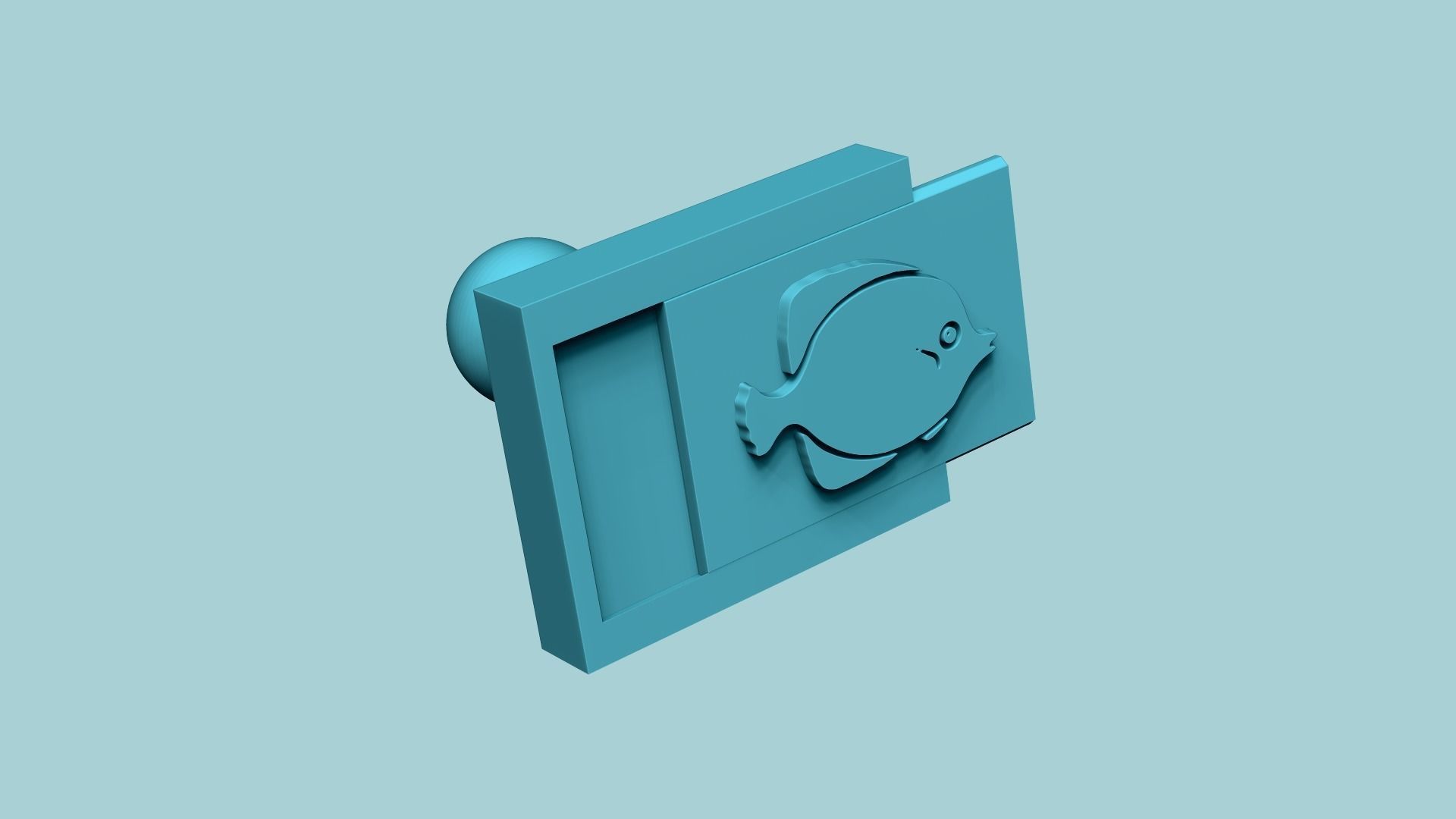 Stamp 07 - Fish - Fondant Decoration Maker Toy 3D print model_7