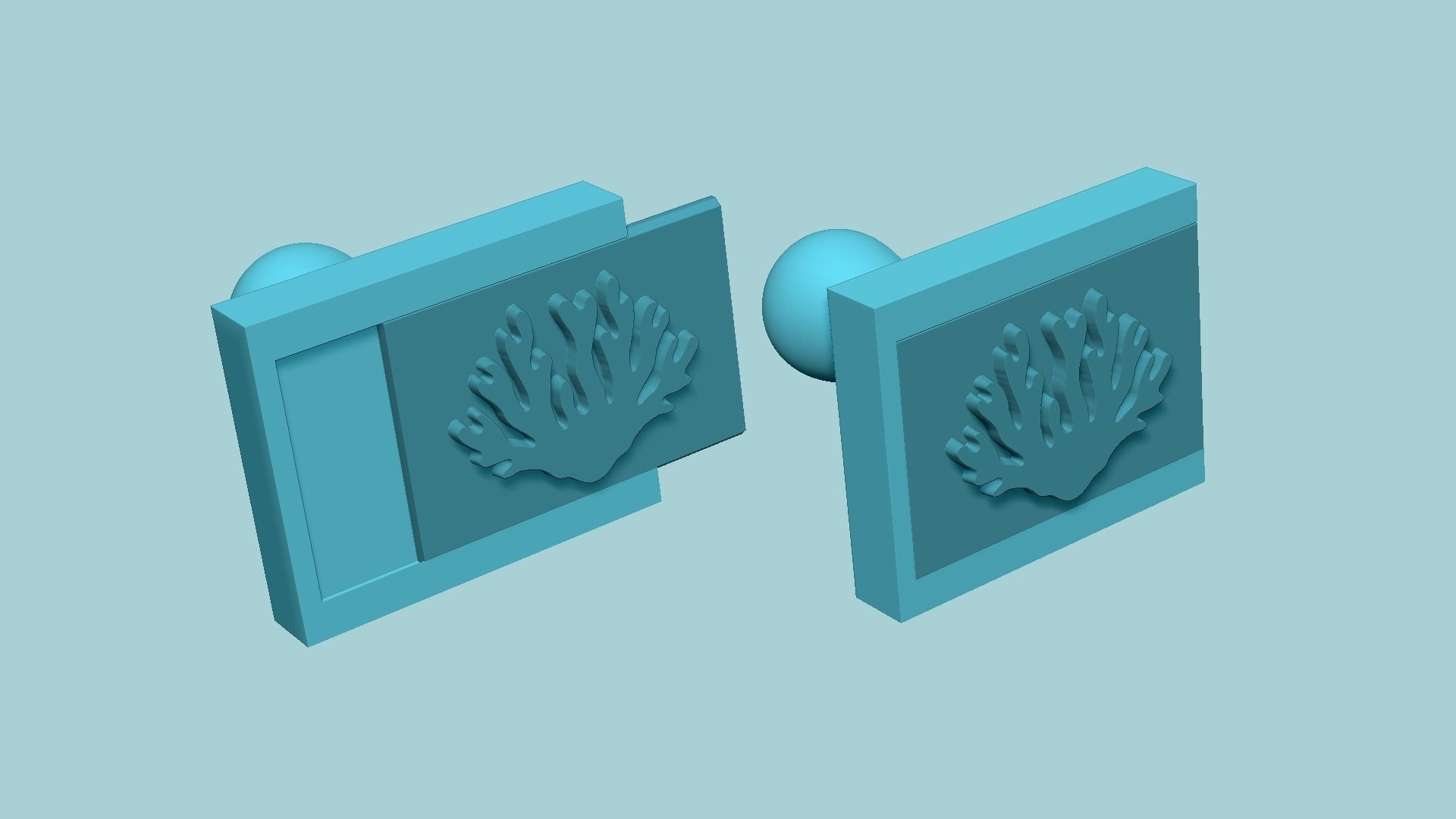 Stamp 08 - SeaWeed - Fondant Decoration Maker Toy 3D print model_8