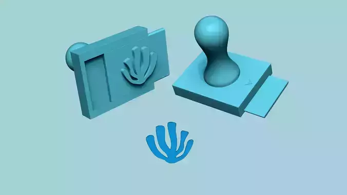 Stamp 09 - SeaWeed - Fondant Decoration Maker Toy 3D print model