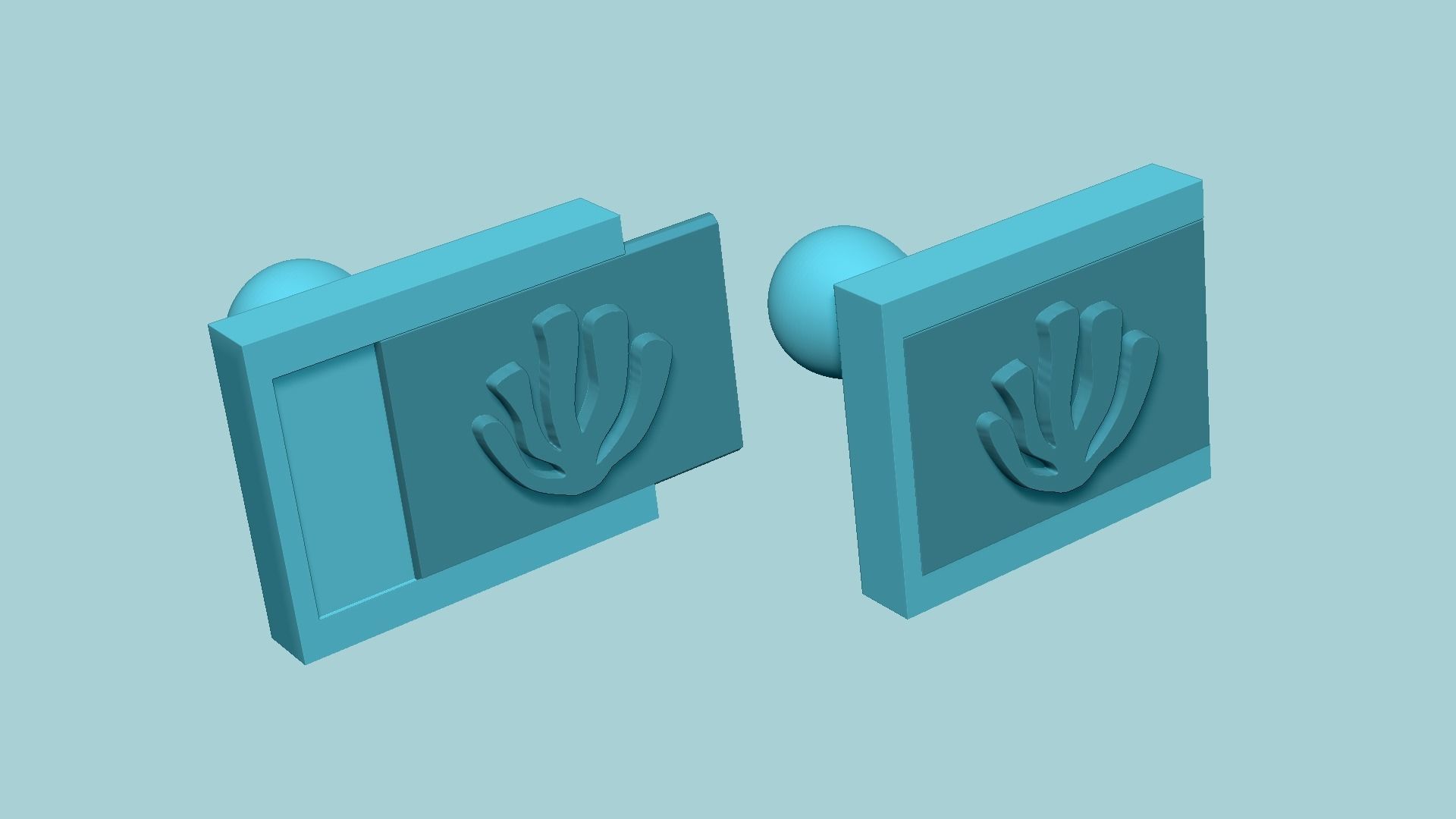 Stamp 09 - SeaWeed - Fondant Decoration Maker Toy 3D print model_8