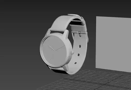 3d max modelling and texture wristwatch  Low-poly 3D model