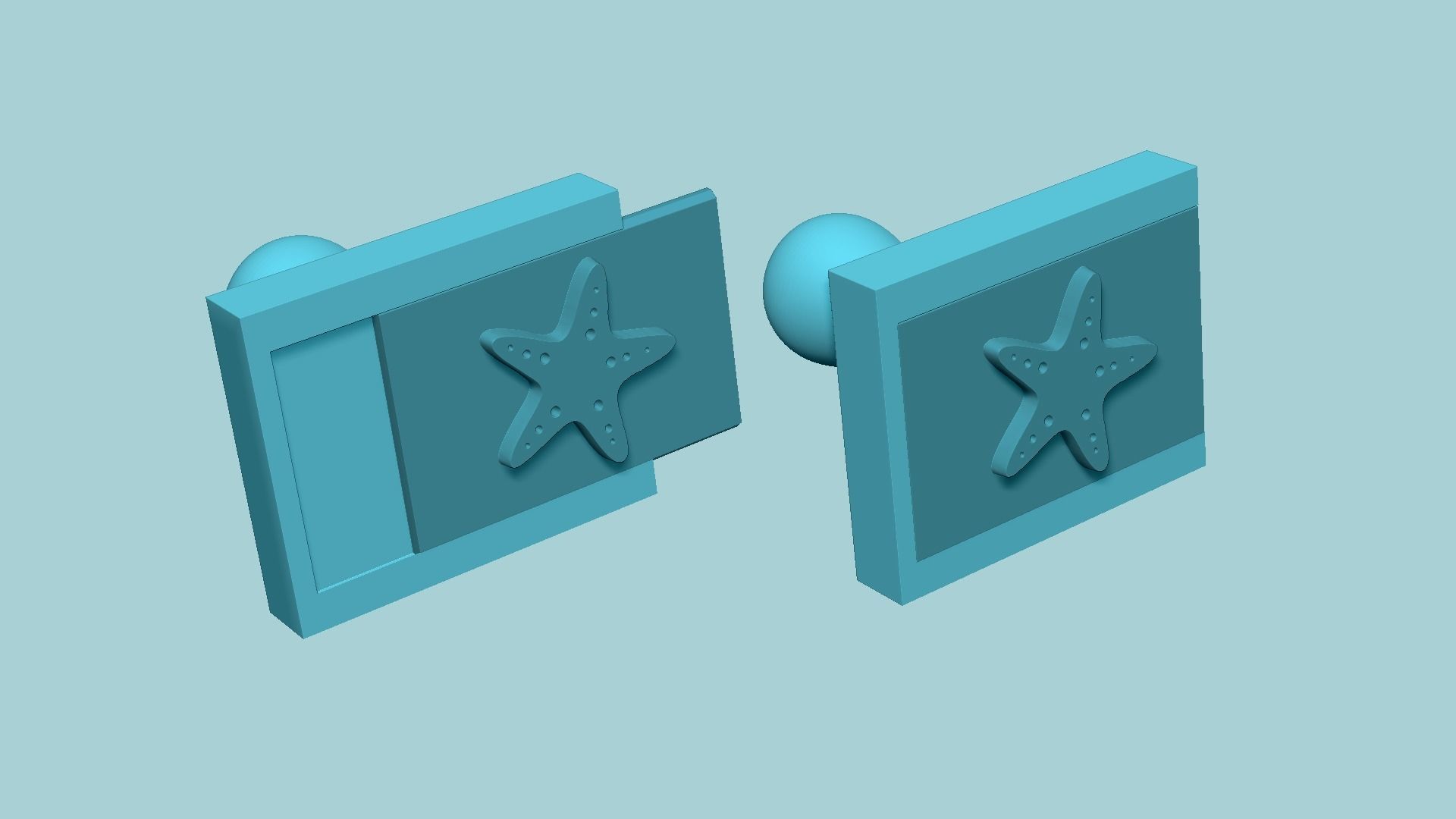 Stamp 10 - Sea Star - Fondant Decoration Maker Toy 3D print model_8