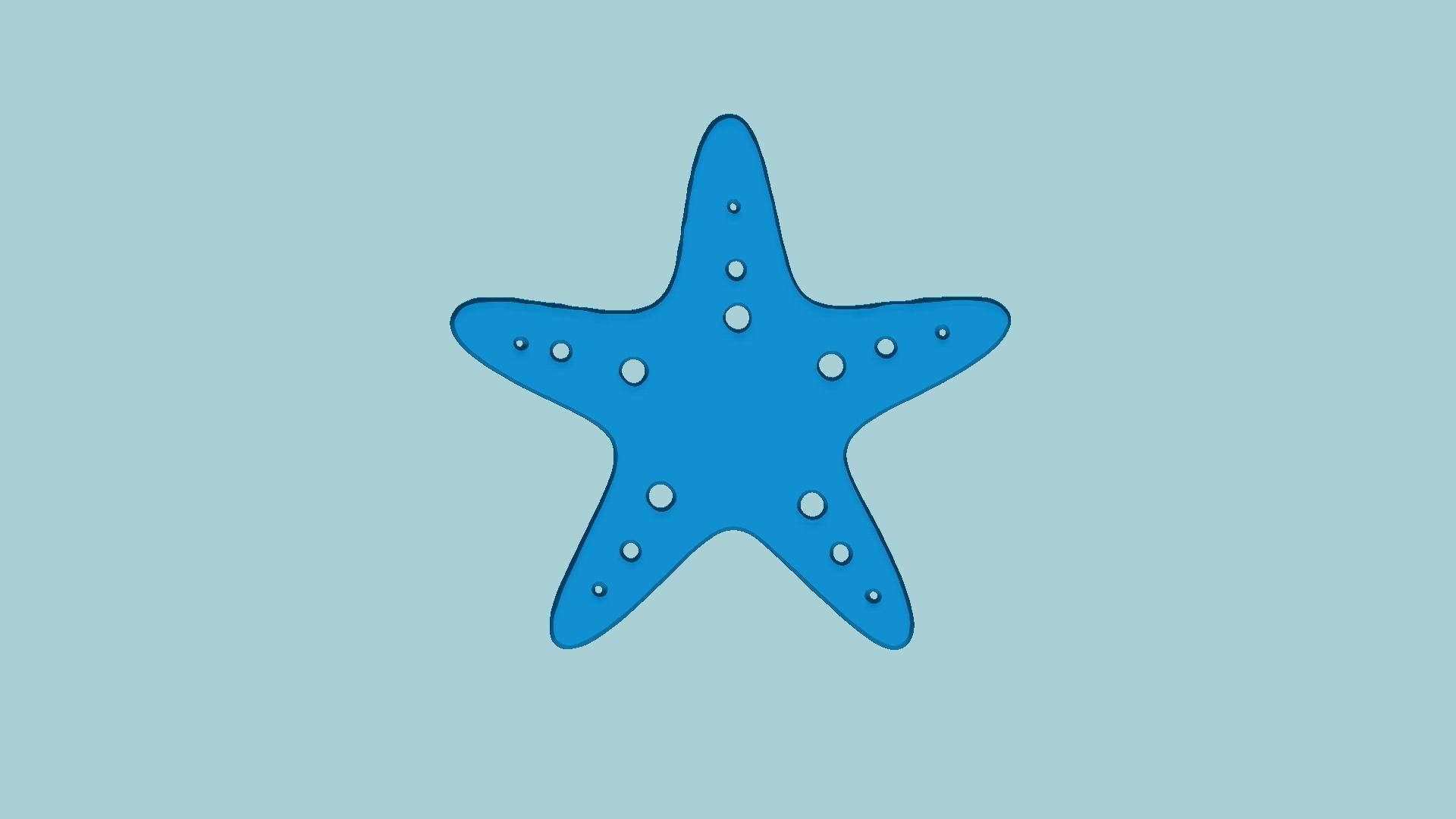 Stamp 10 - Sea Star - Fondant Decoration Maker Toy 3D print model_10