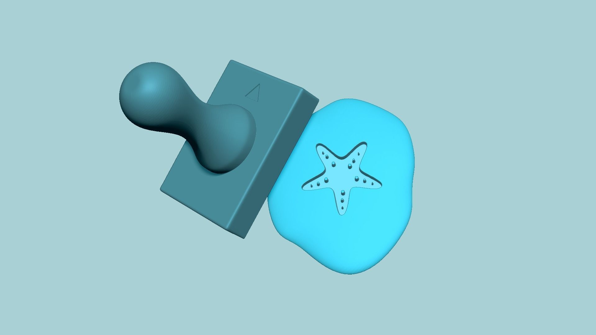 Stamp 10 - Sea Star - Fondant Decoration Maker Toy 3D print model_4