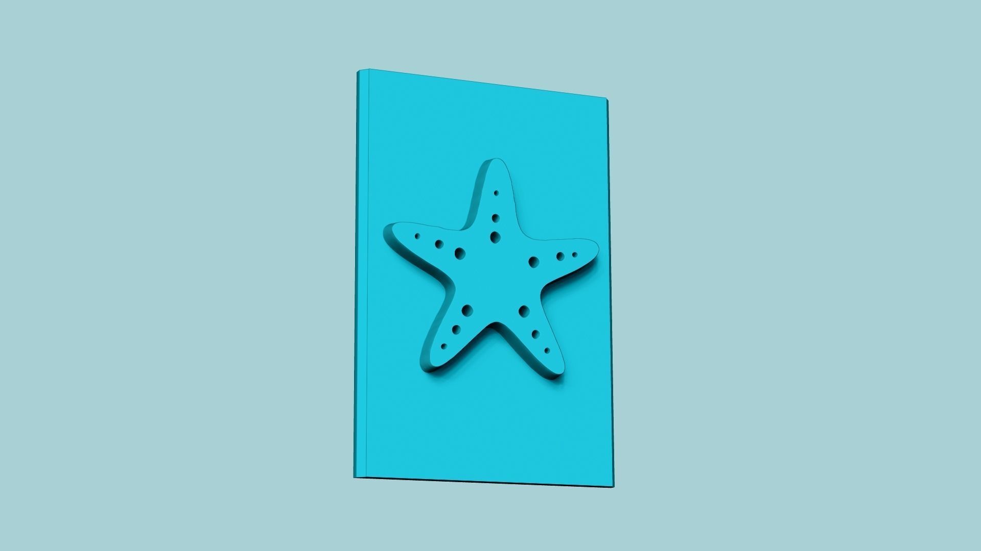 Stamp 10 - Sea Star - Fondant Decoration Maker Toy 3D print model_5